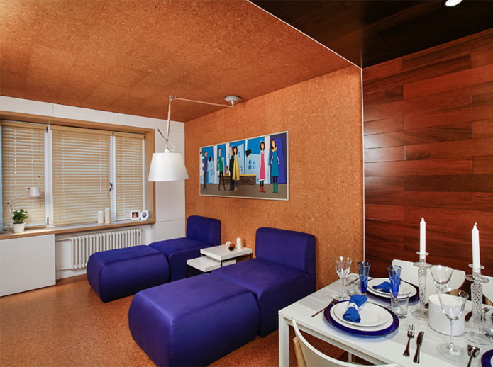 kurkenplafond in het interieur 