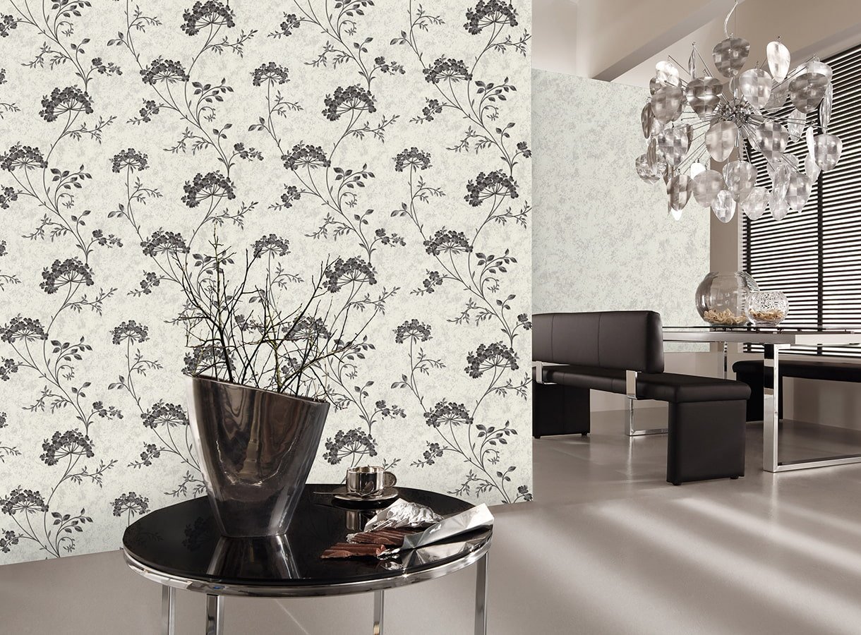 zwart-wit behang