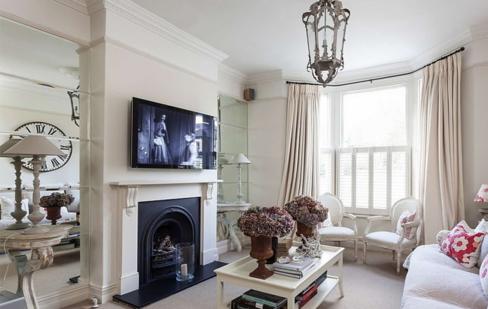 vintage lichte woonkamer