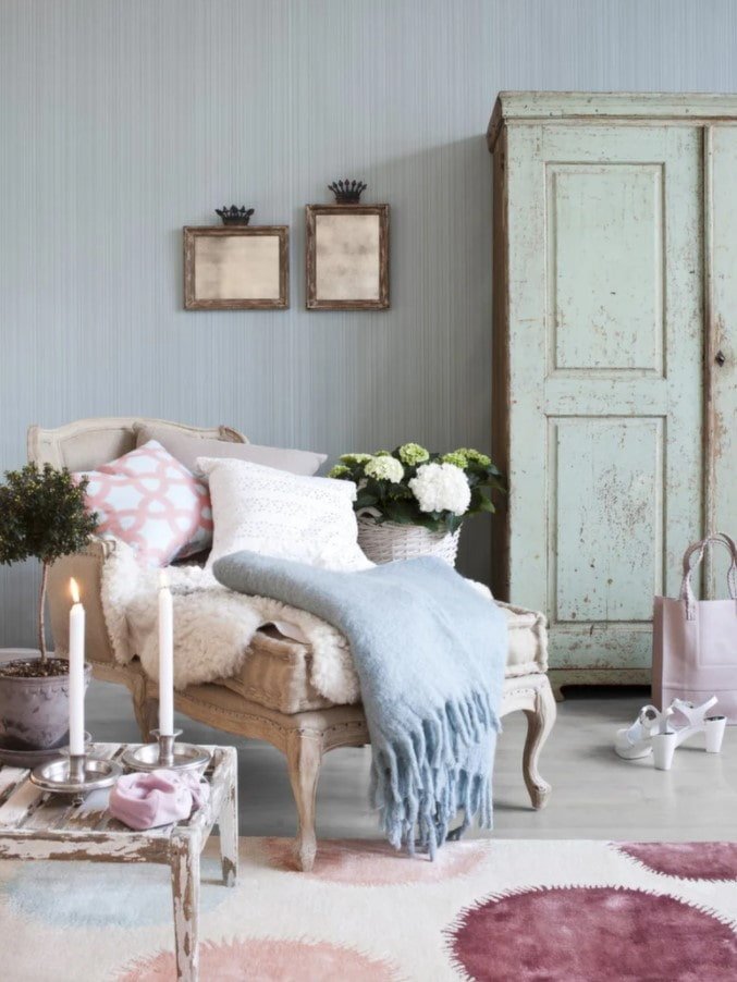 vintage meubels in het interieur