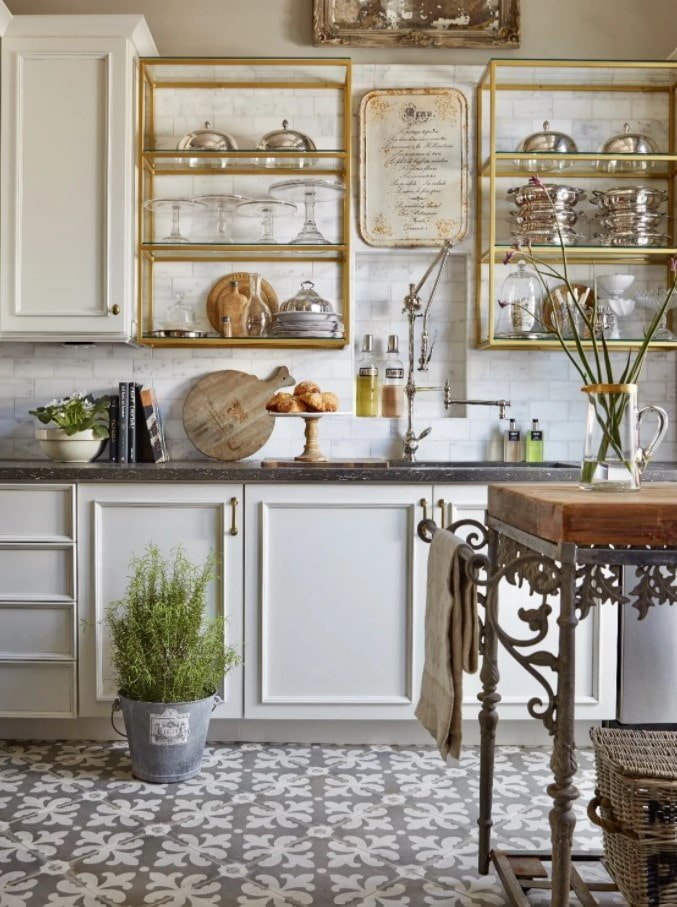 moderne keuken in vintage stijl