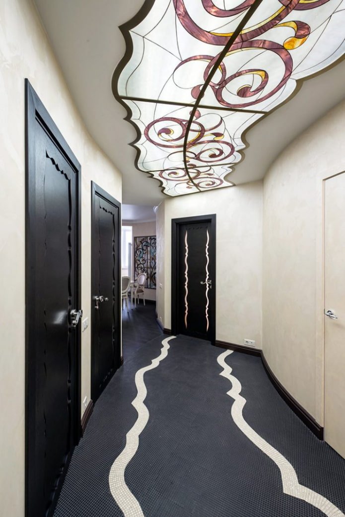 glazen plafond in de hal interieur