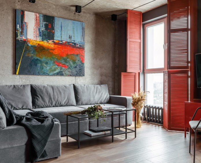 Loft-stijl shutters