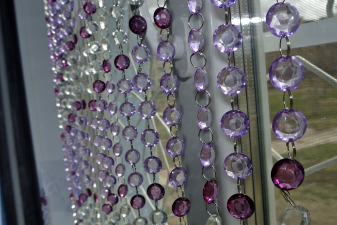 Gordijnen van kralen