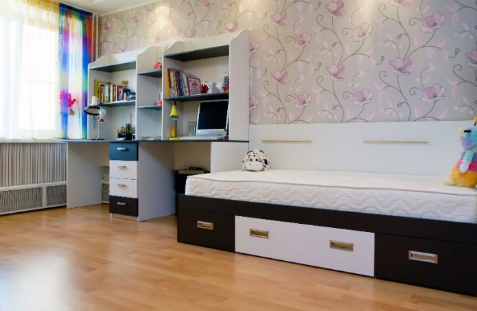 behang in een kinderkamer voor een kind van 9-12 jaar