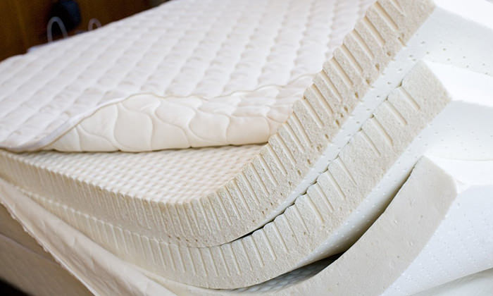 Latexvulling voor een orthopedisch matras