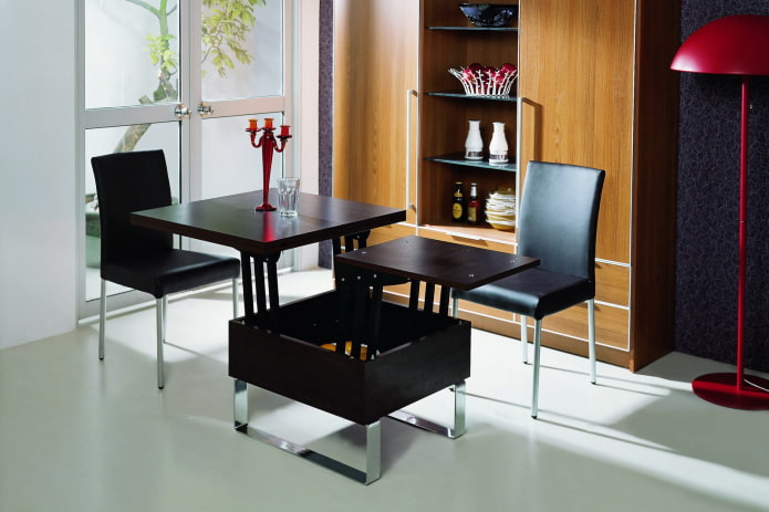 transformer tafel in het interieur