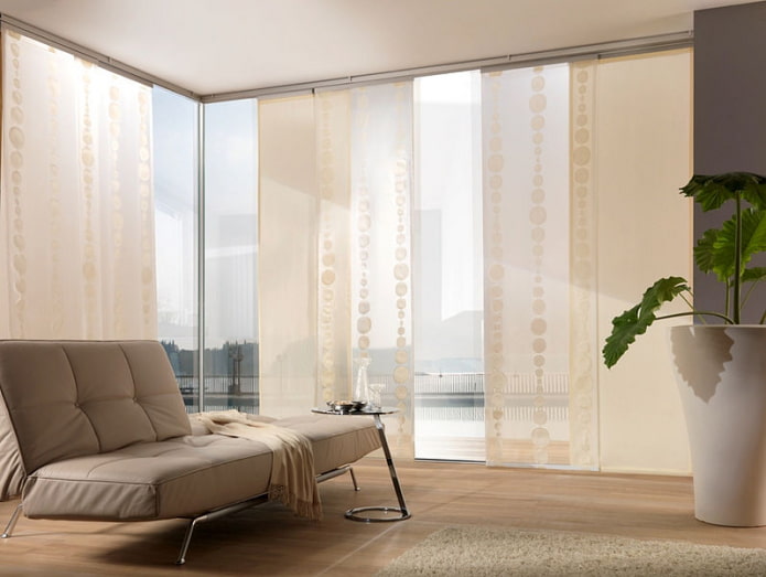 beige Japanse panelen