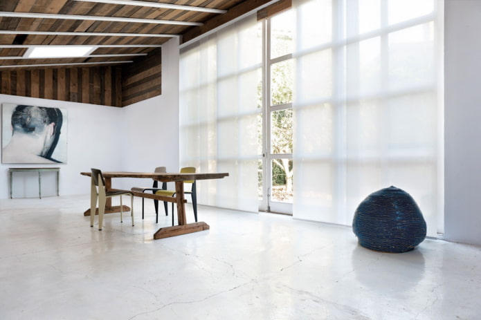 Japanse panelen in de stijl van minimalisme