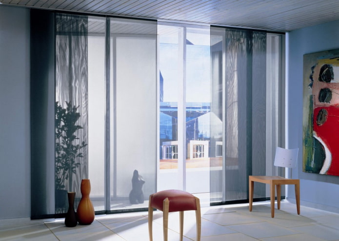 Japanse organza panelen
