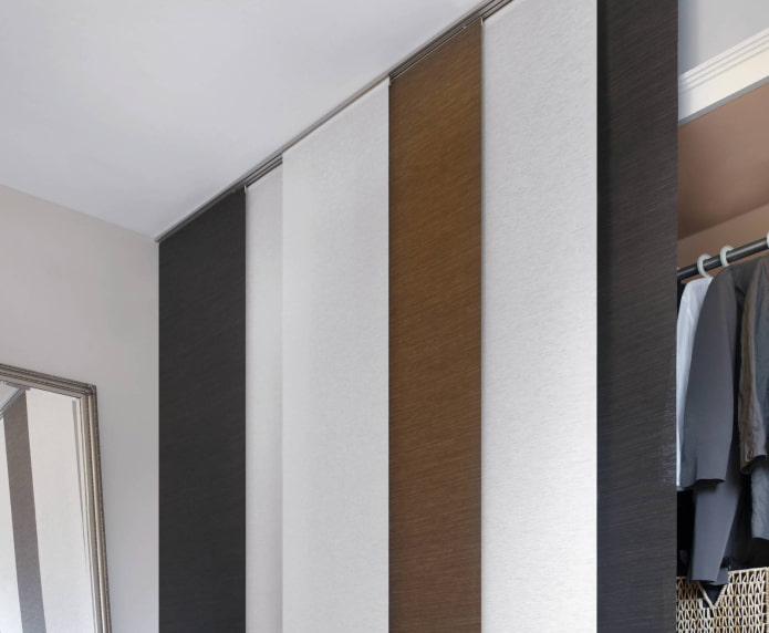 Japanse panelen in de kleedkamer