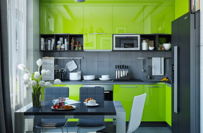 keukendesign in grijsgroene tinten