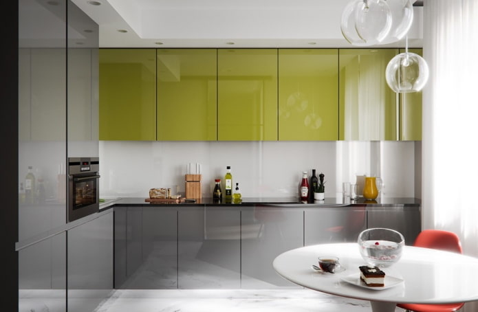 keukendesign in grijsgroene tinten