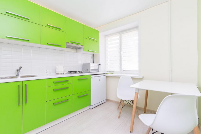 keukenontwerp in felgroene tinten