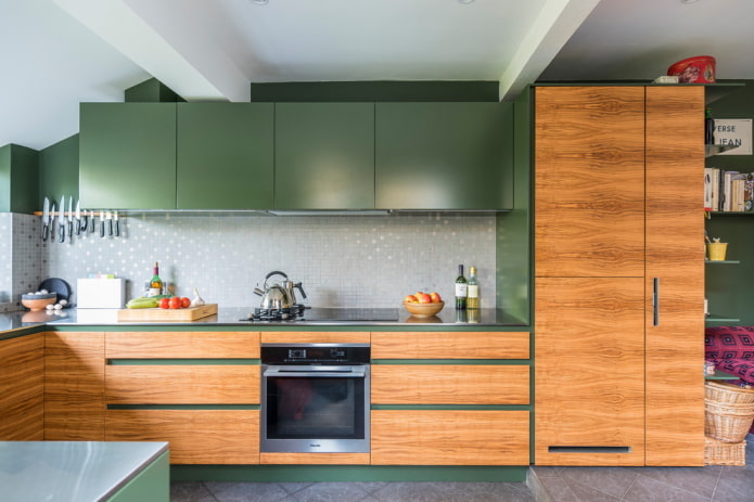 keukendecoratie in groene tinten