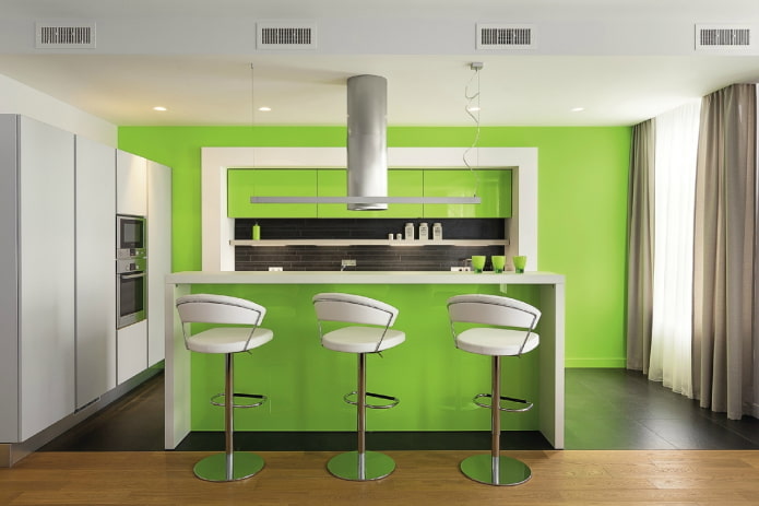 keukendecoratie in groene tinten