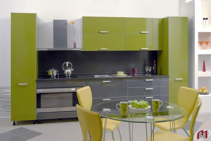 Grijsgroene keuken
