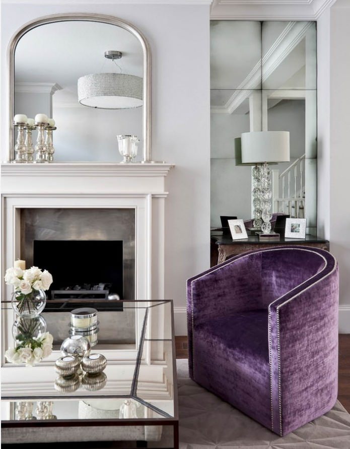 Spiegeltegels in het interieur
