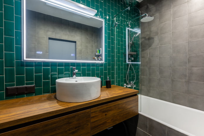 badkamer in loftstijl