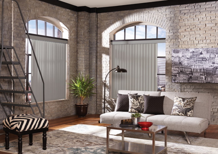 verticale lamellen in loftstijl