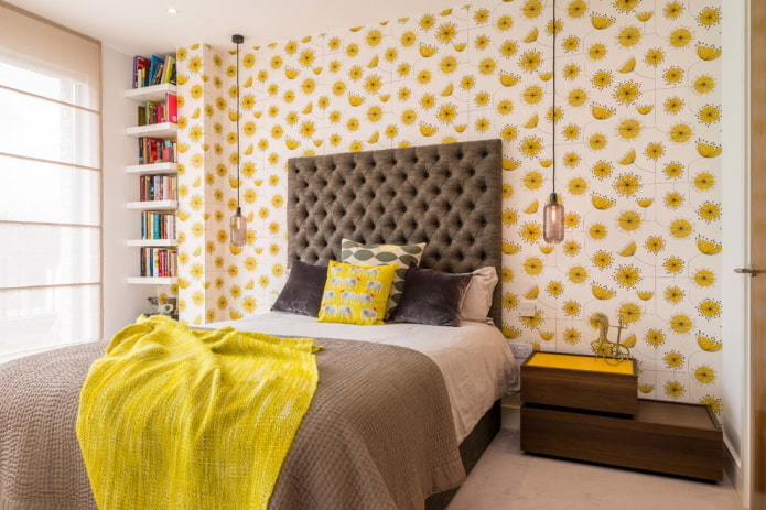 modern slaapkamerinterieur