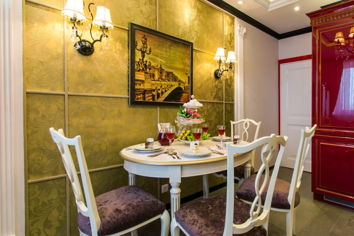 interieur in klassieke stijl keuken