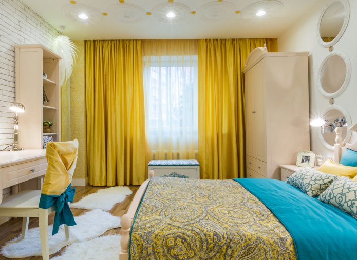 gordijnen in de slaapkamer