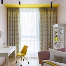 Gele kleur in het interieur-0