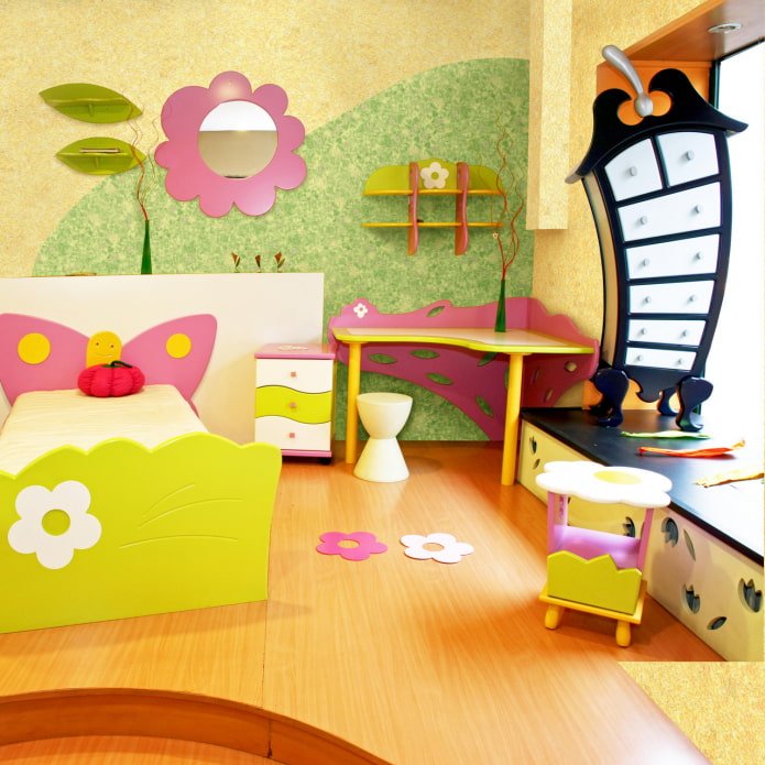 veldtekening in de kinderkamer