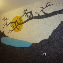 Een selectie foto's van tekeningen van vloeibaar behang-1