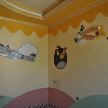 Een selectie foto's van tekeningen van vloeibaar behang-2