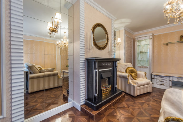 combinatie van behang en vloeibaar behang