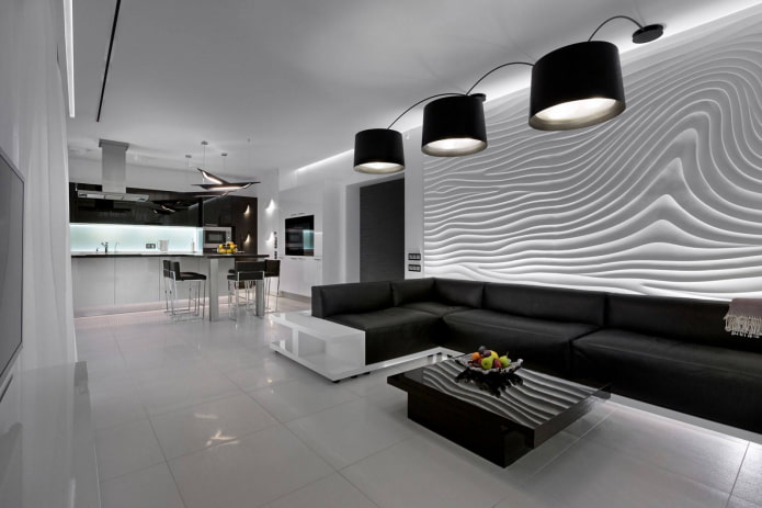 salontafel in hightech-stijl