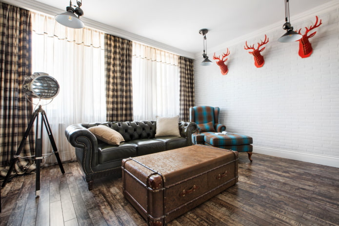 salontafel in het interieur