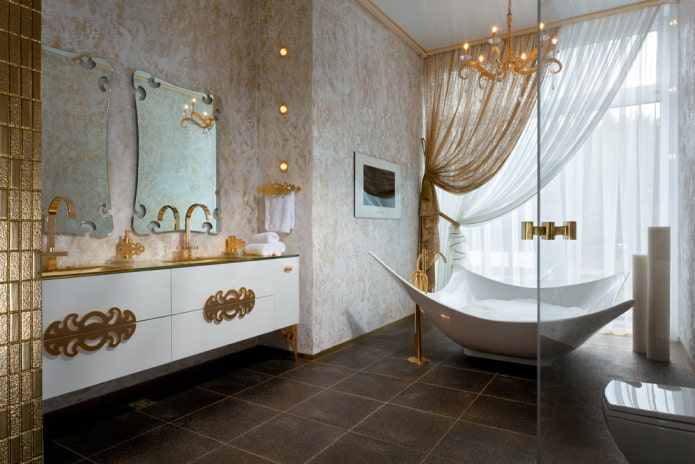 art deco-stijl badkamer