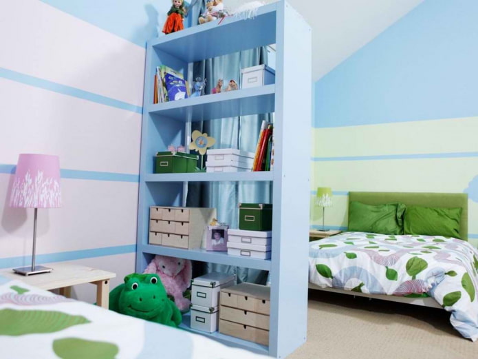 rek in de kinderkamer