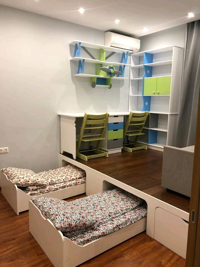 podium in een kinderkamer