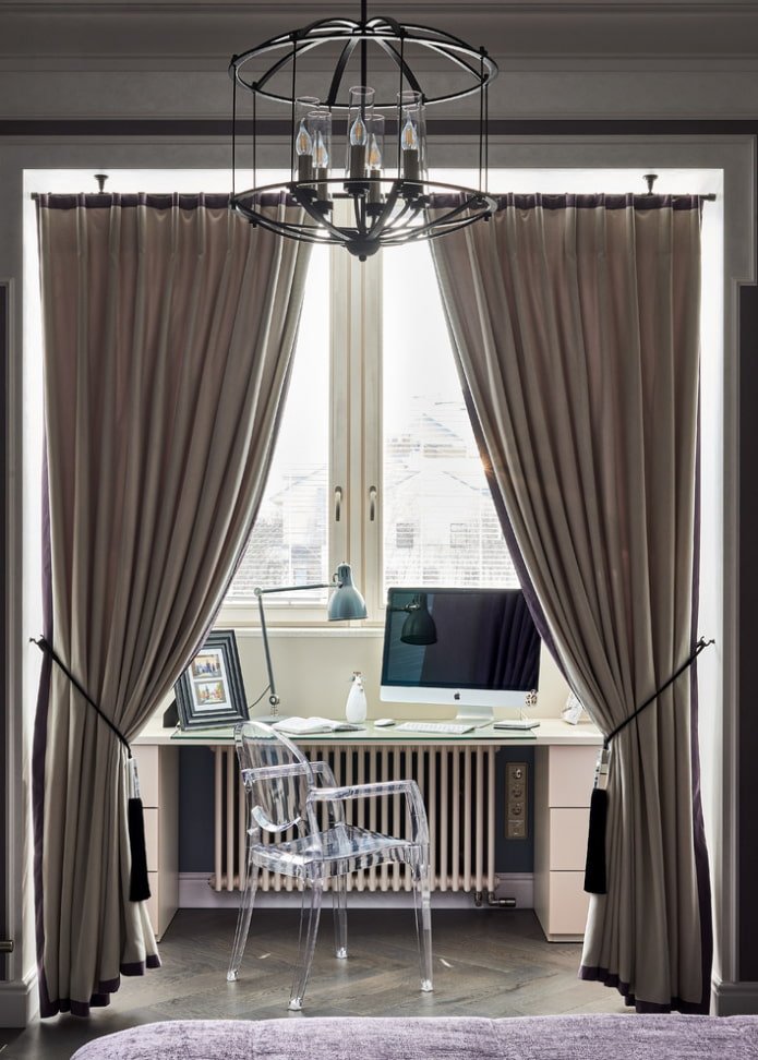 de kamer indelen met gordijnen