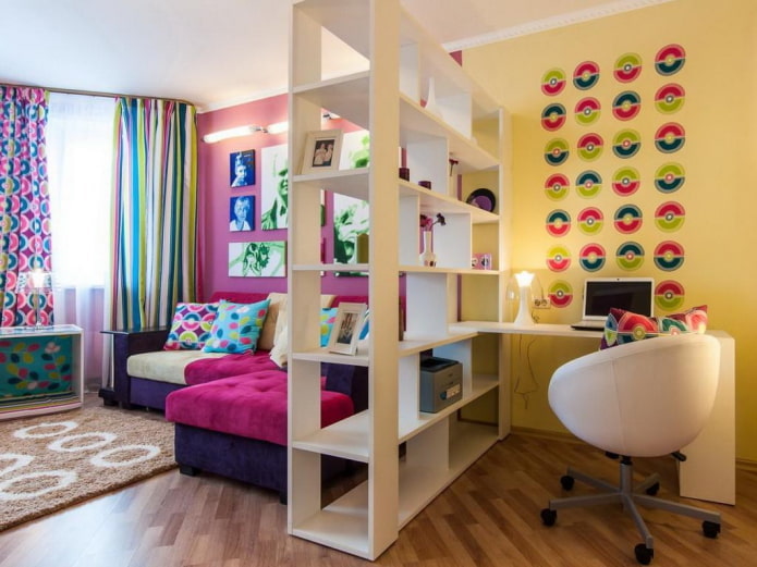 een appartement indelen met kleur