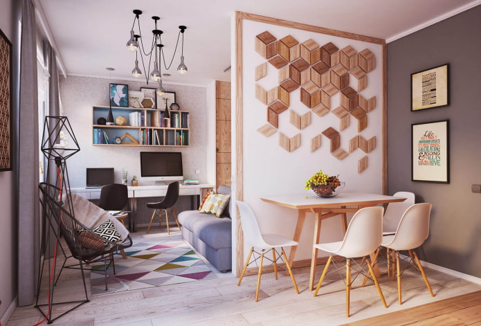 hout op de muur