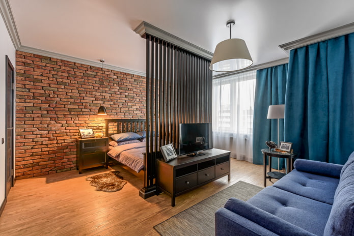 baksteen in het interieur