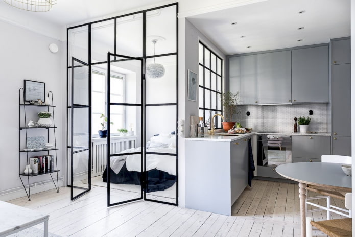 eenkamerappartement in Scandinavische stijl
