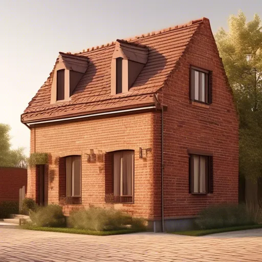 Stro- en chocoladetinten voor bakstenen gebouwen