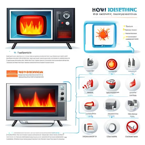 Hoe kun je oververhitting van een component in een tv detecteren?