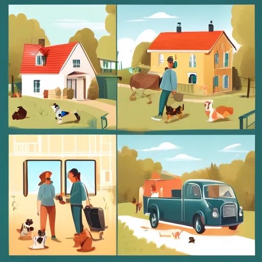 Handige manieren om huisdieren mee te nemen naar het buitenhuis tijdens een verhuizing.