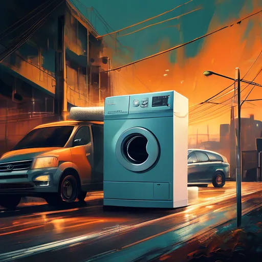 Het transporteren van een wasmachine over lange afstanden: belangrijke nuances voor de transportveiligheid.